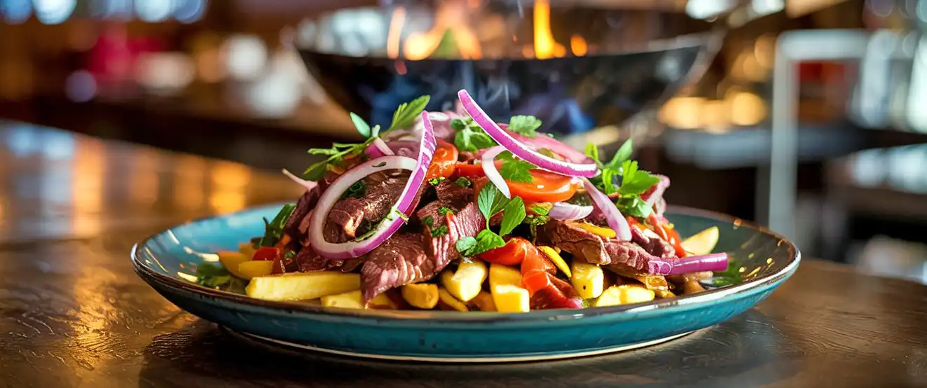 Lomo Saltado Peruano: El Secreto Jugoso y Ahumado Lomo Saltado Peruano El Secreto Jugoso y Ahumado